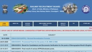 RRB NTPC Result Latest News 2021, RRB NTPC Result Official Website Link, RRB NTPC Cut Off Marks, RRB NTPC Result PDF, NTPC Region wise Official Website