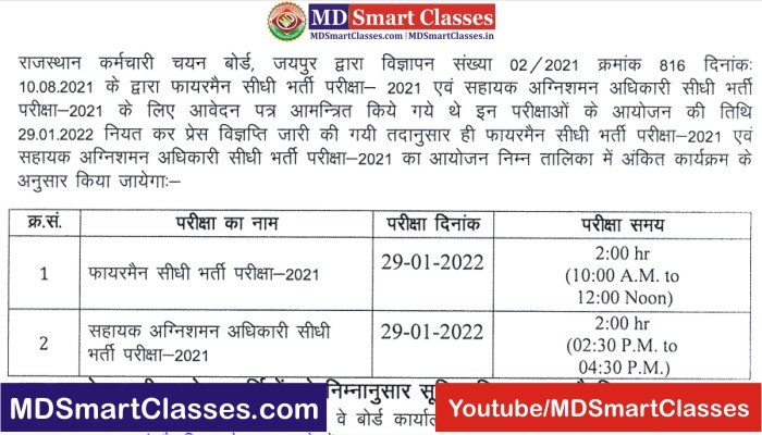 RSMSSB Fireman Exam Date, Rajasthan Fireman Admit Card 2021, Rajasthan Fireman Exam Date 2021, Rajasthan Fireman Pariksha 2022, Rajasthan Fireman Admit Card.