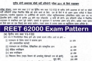 REET 62000 New Vacancy Exam Pattern, REET Exam Pattern, REET 62000 Exam Pattern, REET 62000 Selection Pattern, Rajasthan REET 2022 Exam Patterm