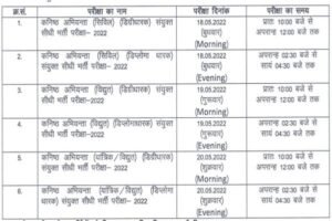 Rajasthan JEN Exam Date 2022, RSMSSB JEN Exam Date 2022, Rajasthan JE Exam Date, RSMSSB JE Admit Card, राजस्थान जेईएन परीक्षा तिथि 2022, जेई एग्जाम डेट