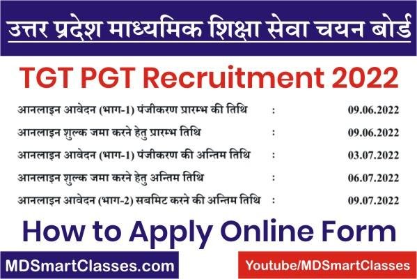 UP TGT PGT Bharti 2022, UP Board TGT Vacancy 2022, UP Board PGT Recruitment Notification, UPSESSB TGT PGT Bharti 2022 Online Form Kaise Bhare
