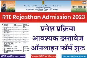 RTE Rajasthan Admission 2023